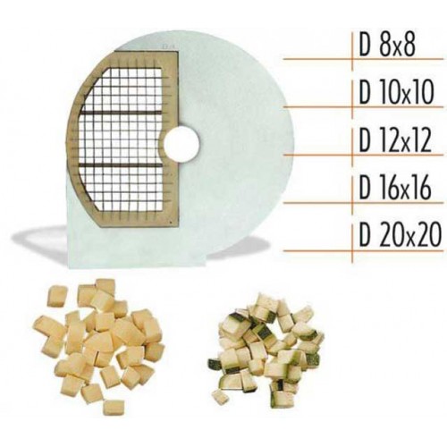 unemployment blood pivot Disc robot pentru taiat legume in forma de cuburi, dimensiuni: 8x8 mm ;  10x10 mm ; 12x12 mm ; 16x16 mm ; 20x20 mm